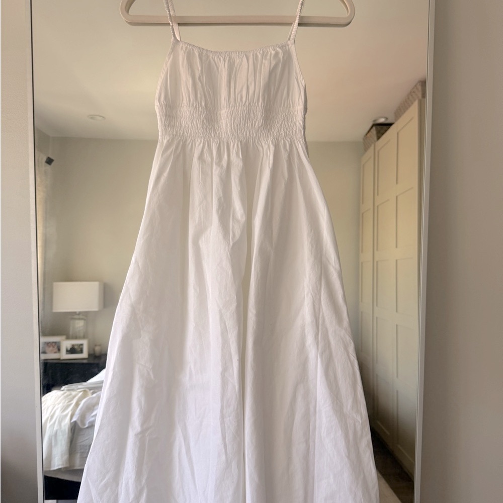 Aritzia White Poplin Dress